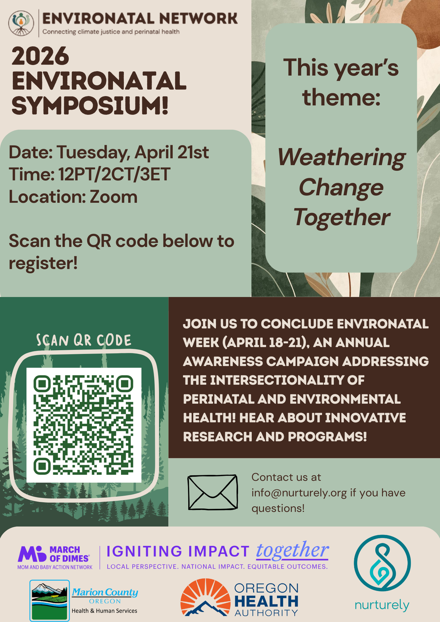 2026 EnviroNatal Symposium Flyer