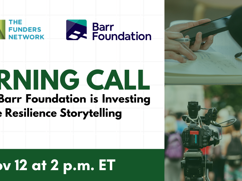Learning Call with Barr Foundation (flyer)