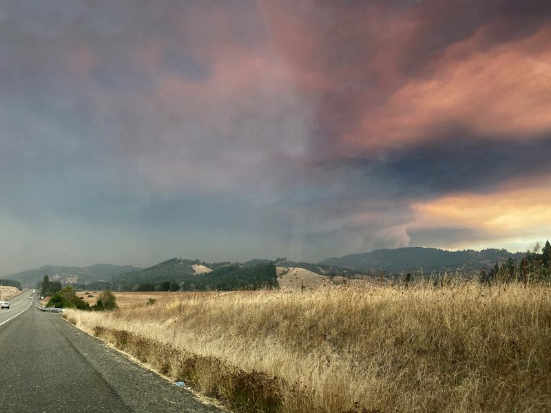 OR 138E sky, Labor Day weekend 2020