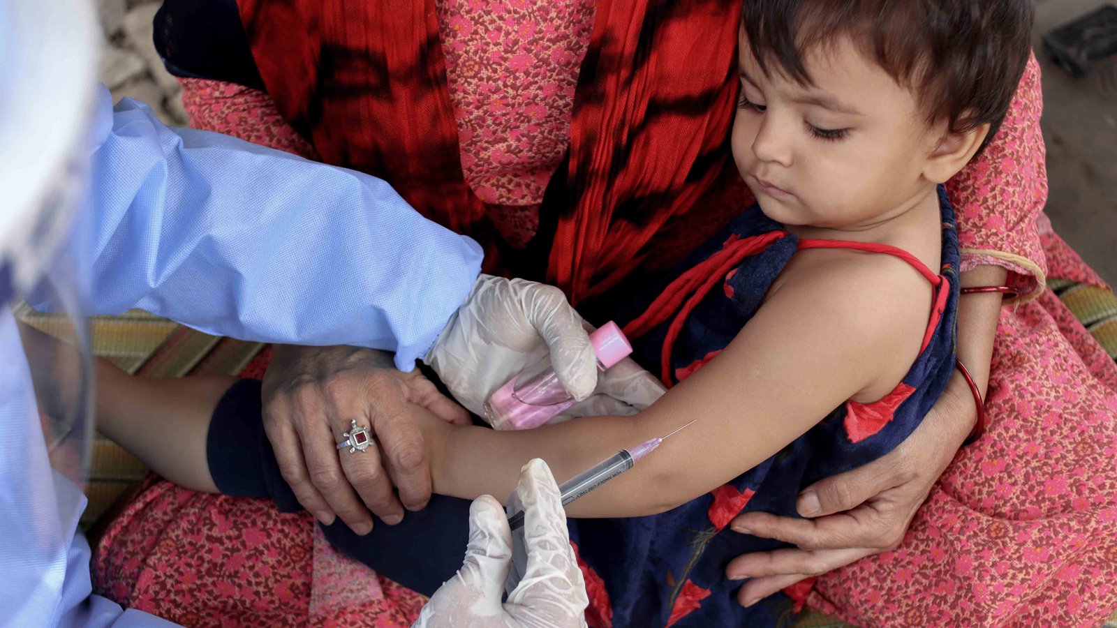 Child getting a vaccination
