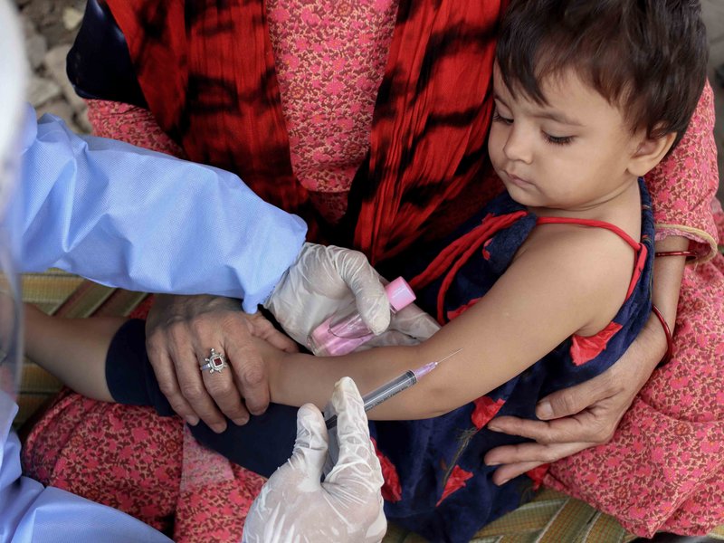 Child getting a vaccination