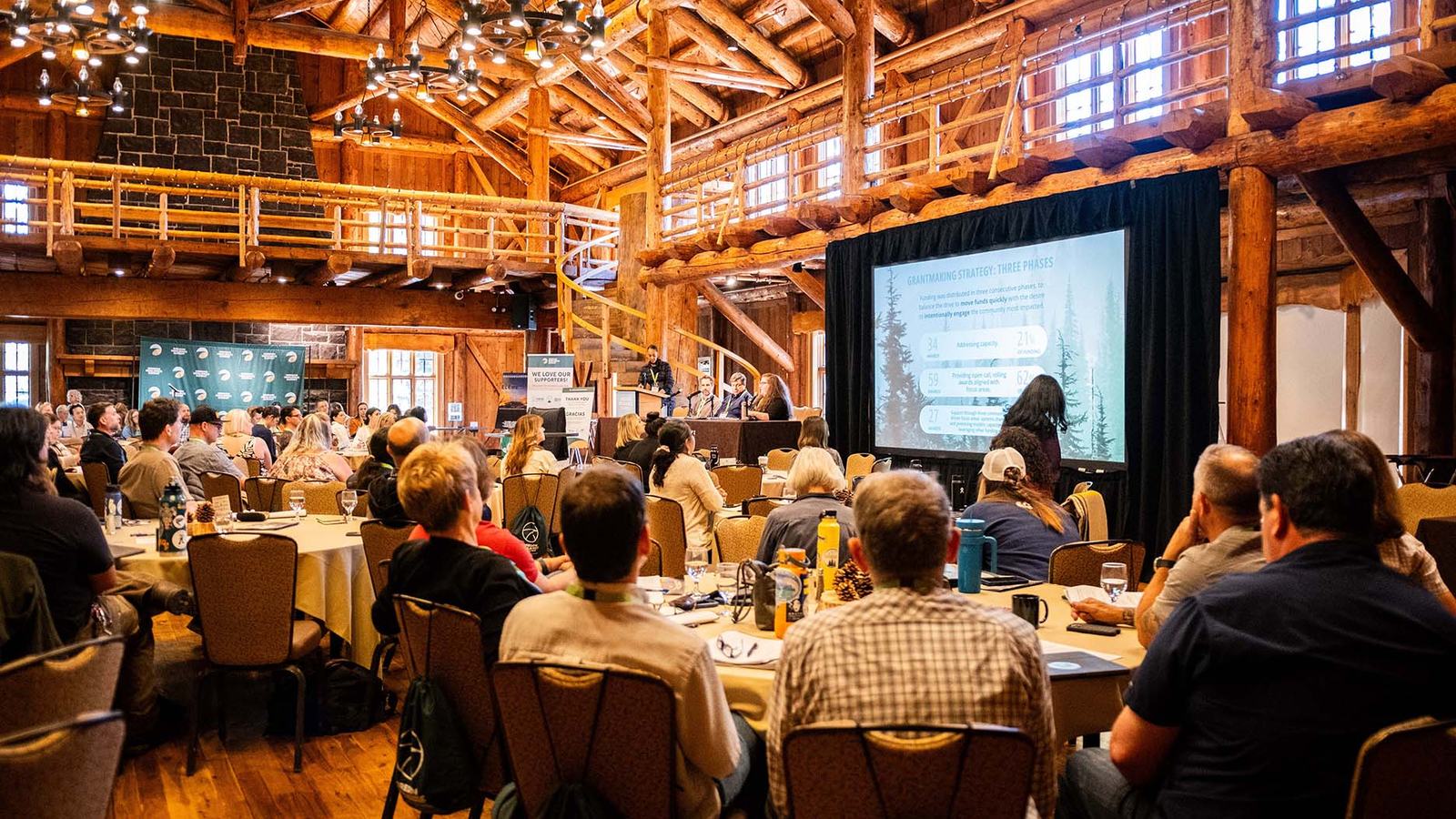 ORS attendees watching a slideshow