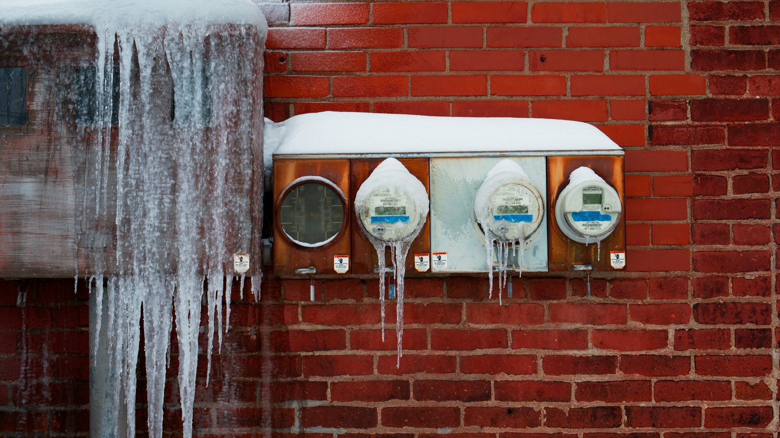 Frozen utility meters