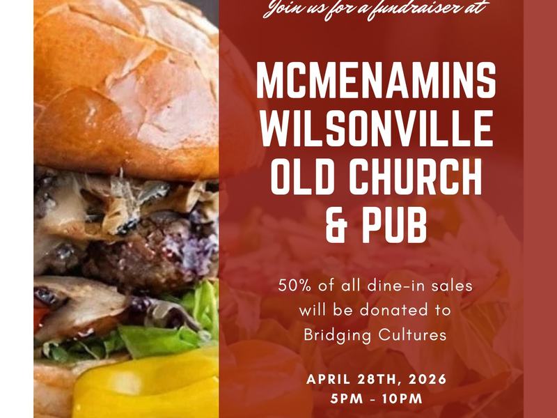 McMenamins Wilsonville fundraiser for Bridging Cultures