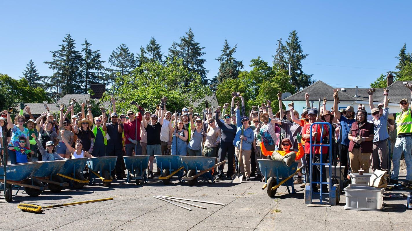 A group of volunteers
