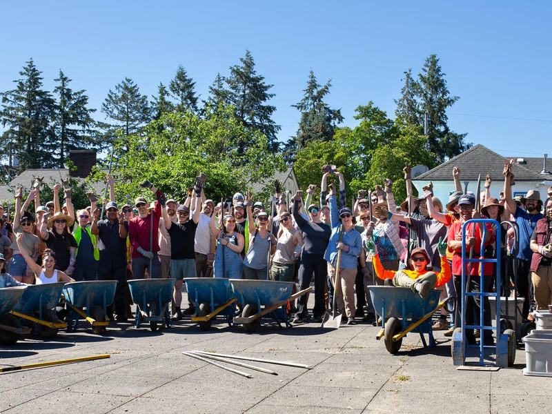 A group of volunteers
