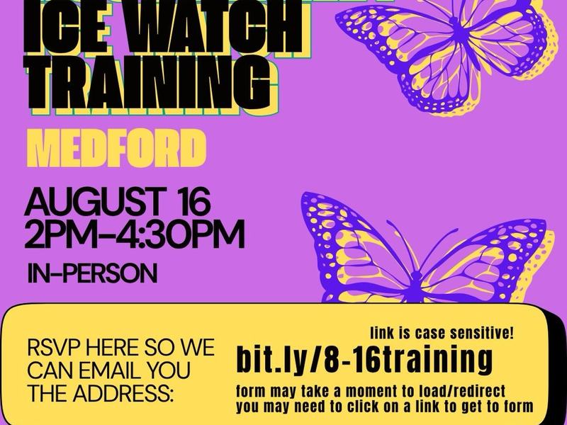 Rogue Valley ICE watch training